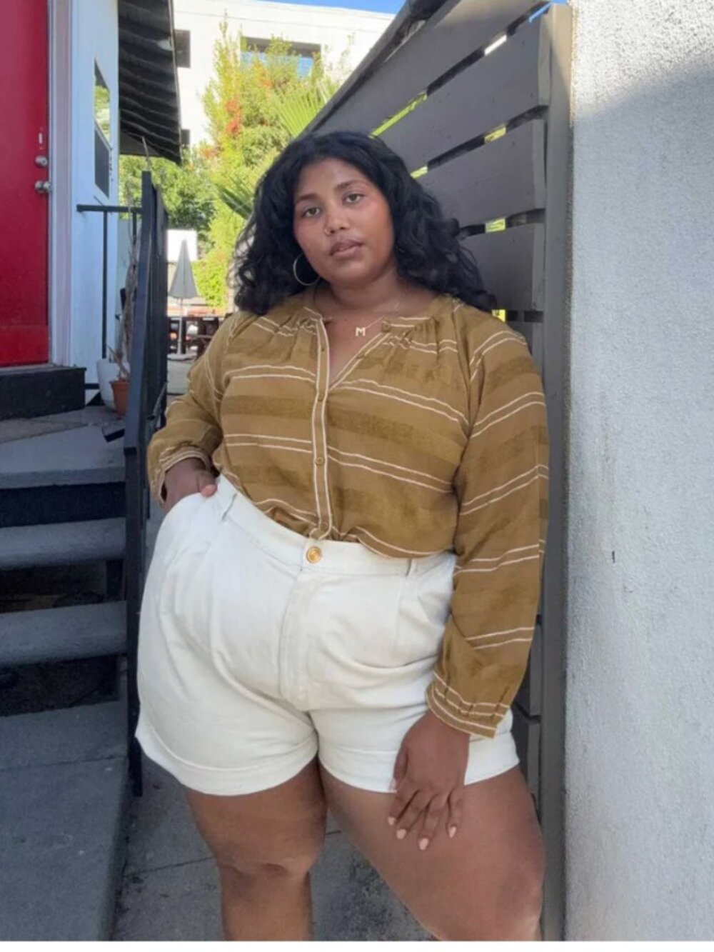 Ace & Jig Daryl blouse in Rattan